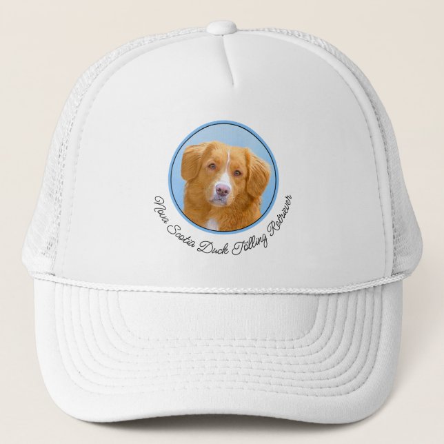 Casquette Nouvelle-Écosse Peinture de chien pour l'essayeur  (Devant)