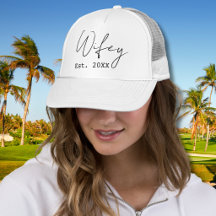 Nouvelle Épouse "Wifey" Année Établi. Simple Écrit