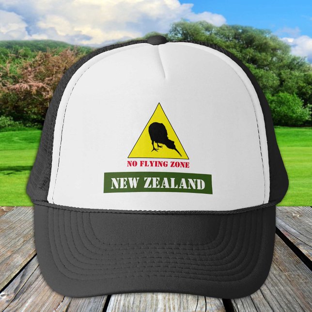 Casquette Nouvelle-Zélande, Kiwi Bird & No Flying Zone /Aote (Créateur téléchargé)