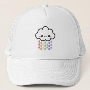 Casquette Nuage de pluie de Pastel Rainbow