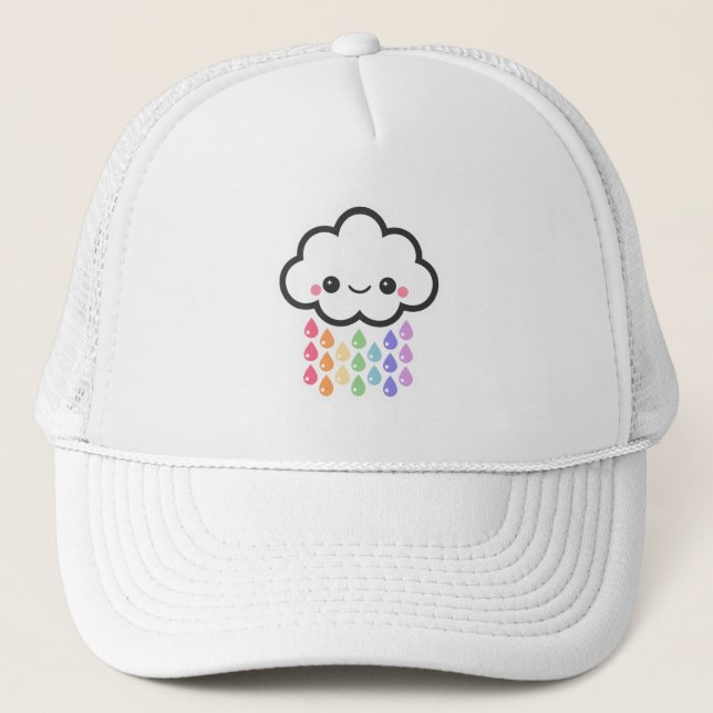 Casquette Nuage de pluie Pastel Rainbow (Devant)