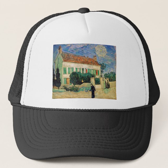 Casquette Nuit blanche de maison de Van Gogh (Devant)