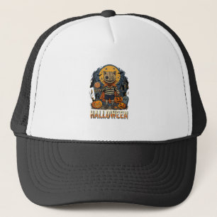 Casquette Nuit de citrouille de l'Halloween effrayant Trick-
