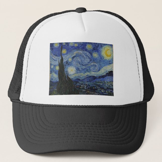 Casquette Nuit étoilée de Van Gogh (Devant)