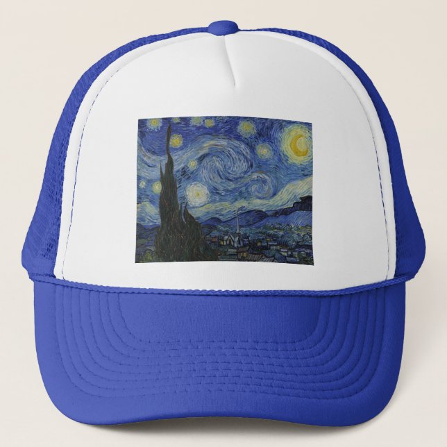 Casquette Nuit étoilée par Vincent van Gogh - 1889 (Devant)