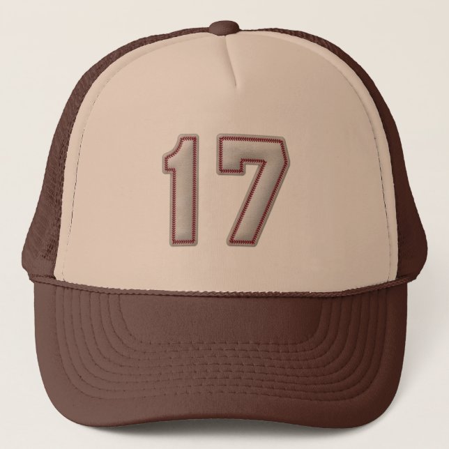 Casquette Numéro 17 avec le regard frais de points de (Devant)