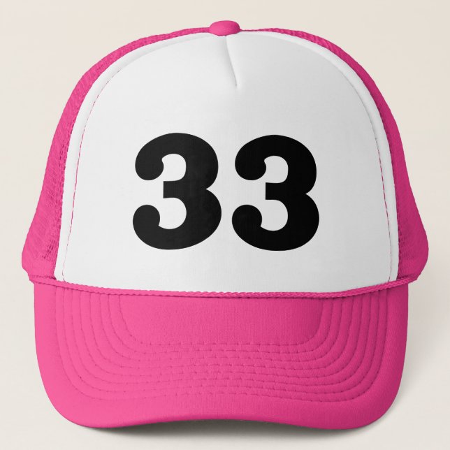 Casquette Numéro 33 (Devant)