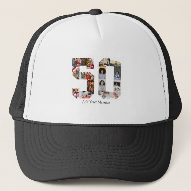 Casquette Numéro 50 Collage photo (Devant)