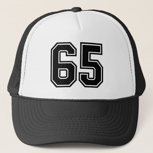 Casquette Numéro 65 Chapeau de camion (Devant)