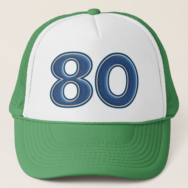 Casquette Numéro anniversaire 80 (Devant)