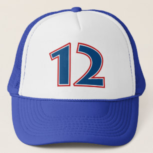 Casquette Numéro bleu 12