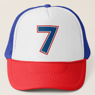 Casquette Numéro bleu 7
