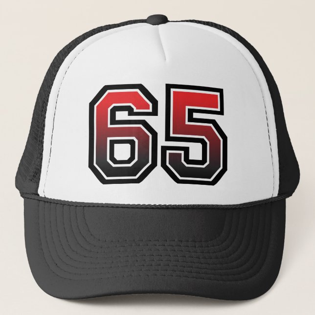 Casquette Numéro d'anniversaire 65 (Devant)