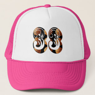 Casquette Numéro de basket-ball 33 Logo photo,
