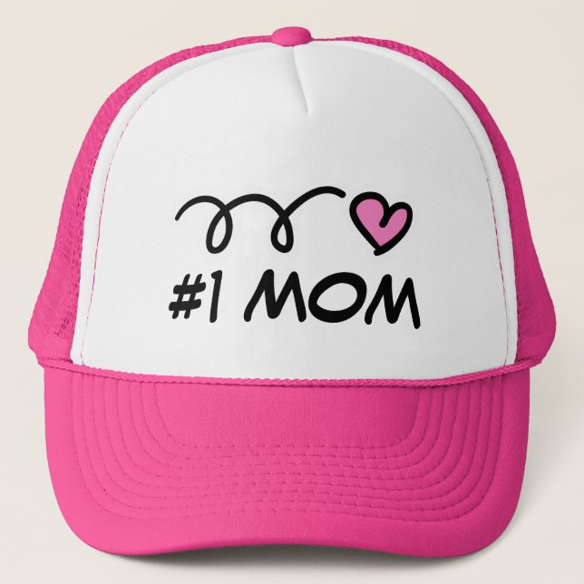 Casquette Numéro un chapeau de camionnette maman #1 avec coe (Devant)