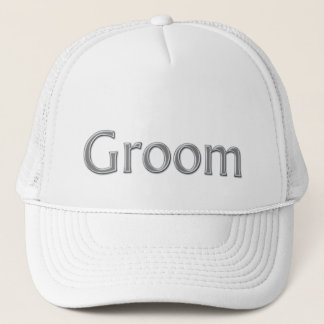 Casquette nuptiale de partie de marié de gris