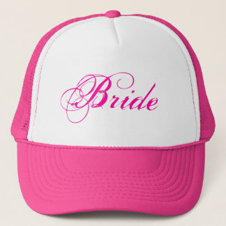 Casquette nuptiale rose
