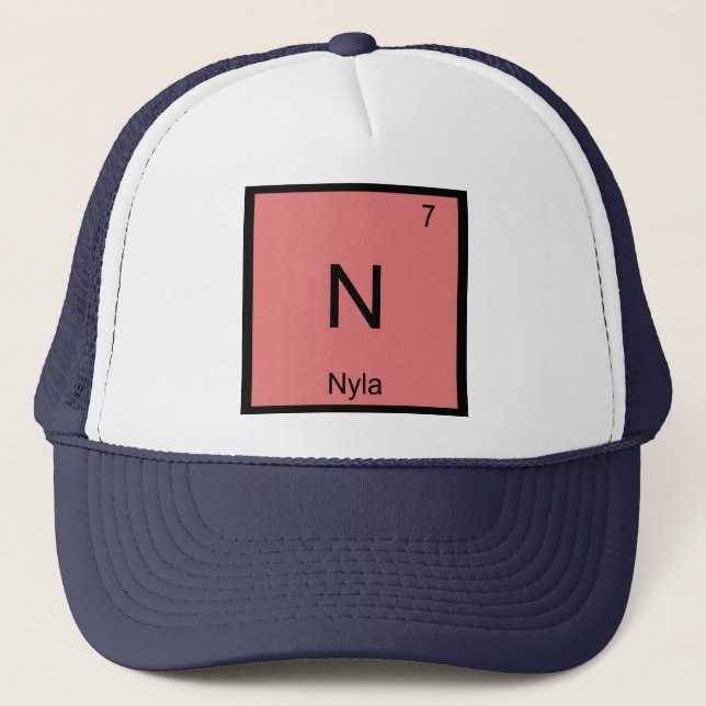 Casquette Nyla Nom Chimie Élément Tableau périodique (Devant)