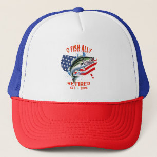 Casquette "O-FISH-ALLY Retraité : Fière, libre et pêche 2025