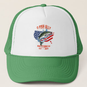 Casquette "O-FISH-ALLY Retraité : Fière, libre et pêche 2025