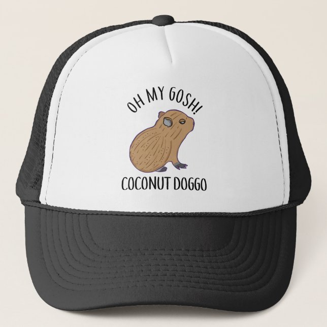 Casquette O My Gosh Coconut Doggo Cute Kawaii Baby Capybara (Devant)