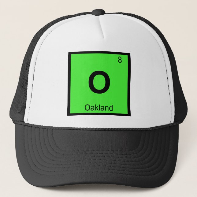 Casquette O - Oakland California Chimie Tableau périodique (Devant)
