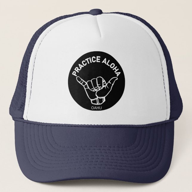 Casquette Oahu - Pratiquer Aloha Shaka (Hang Loin) (Devant)