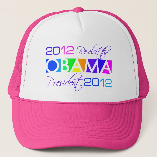 CASQUETTE OBAMA 2012 - choisir la couleur (Devant)
