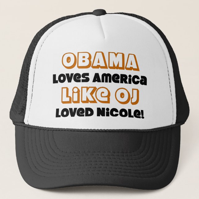 Casquette Obama aime l'Amérique comme… (Devant)