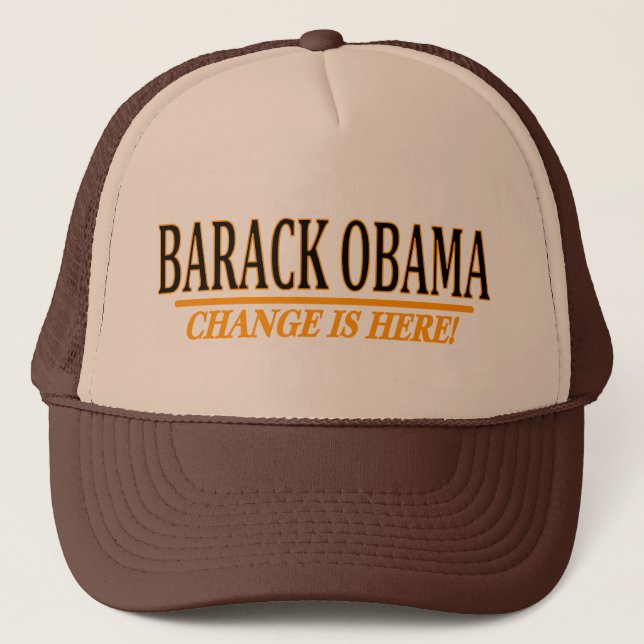 Casquette Obama - changez est ici ! (Devant)