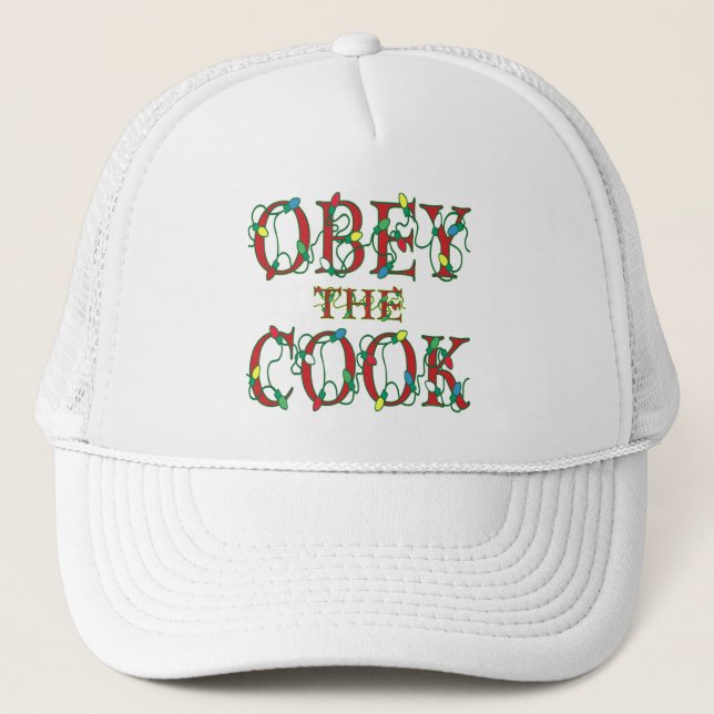 Casquette Obey Cook dit les lumières des fêtes (Devant)