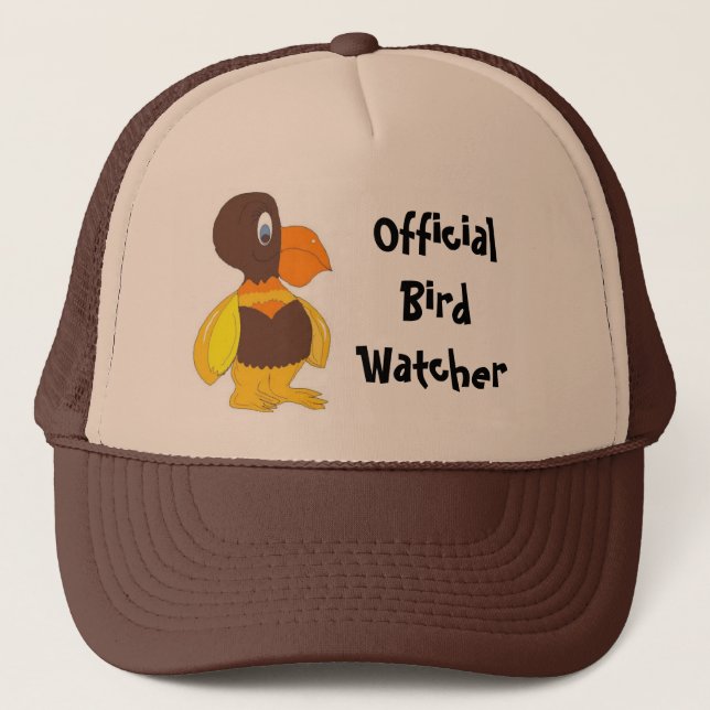 Casquette Observateur officiel d'oiseaux - Cartoon Bird (Devant)