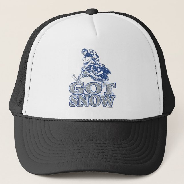 Casquette Obtenir-Neige-Affligé-GreyBlu (Devant)