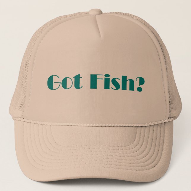 Casquette obtenu de poissons (Devant)