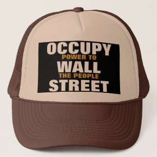 CASQUETTE OCCUPER LE POUVOIR DE RUE DE MUR AU PEUPLE