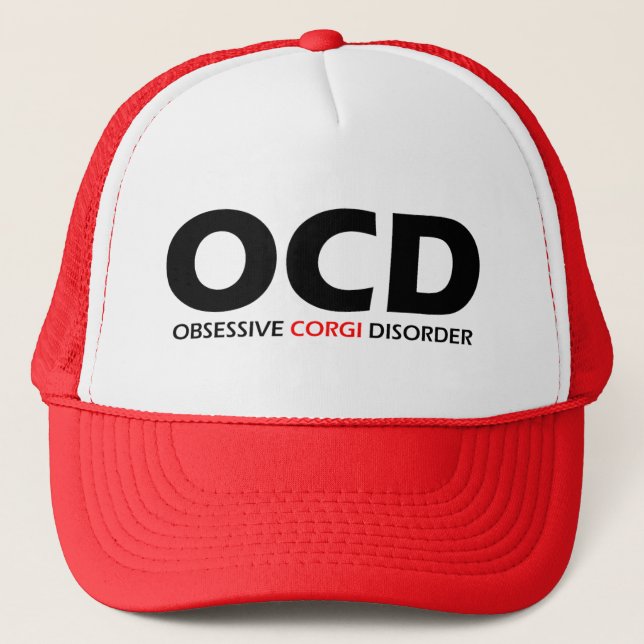 Casquette OCD - Trouble corgi obsessif (Devant)