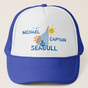 Casquette Ocean Sea Boating Sail foncé personnalisable