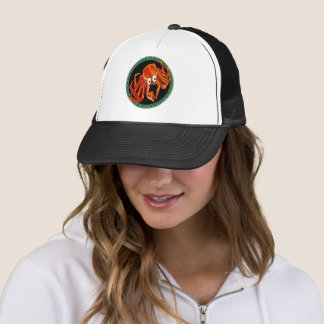 Casquette Océan tropical orange roi crabe
