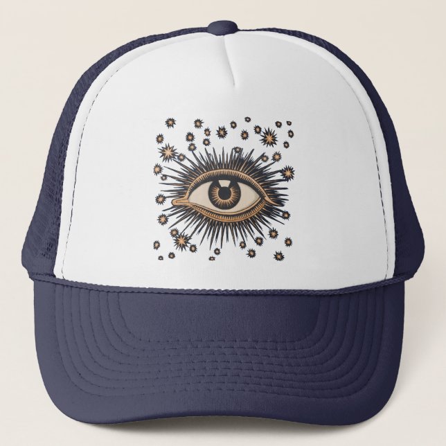 Casquette Oeil étoile Lune Celeste Nouveau (Devant)