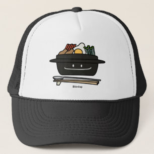 Casquette Oeuf coréen de légumes de namul de bol de riz de