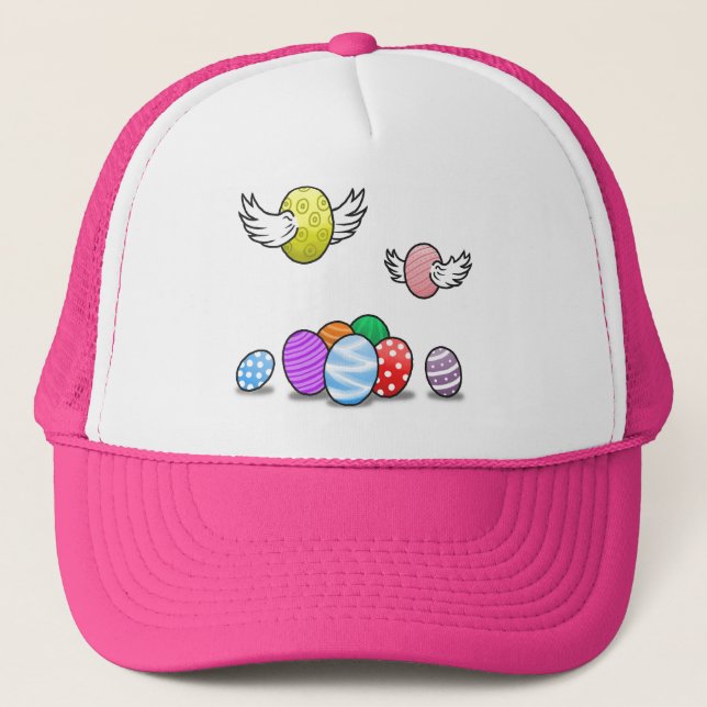Casquette Œufs de Pâques volants (Devant)