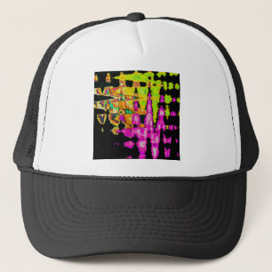 Casquette Œuvre d'art à l'aquarelle unique : Violet, Noir et