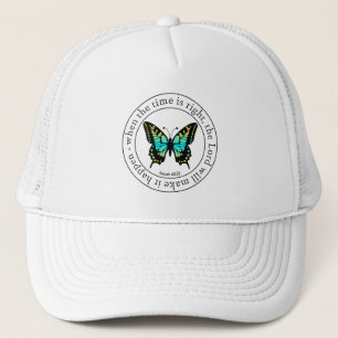 Casquette Œuvre d'art religieuse inspirante papillon