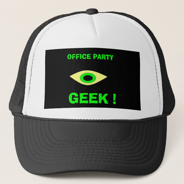 CASQUETTE OFFICE PARTY, GEEK ! (Devant)