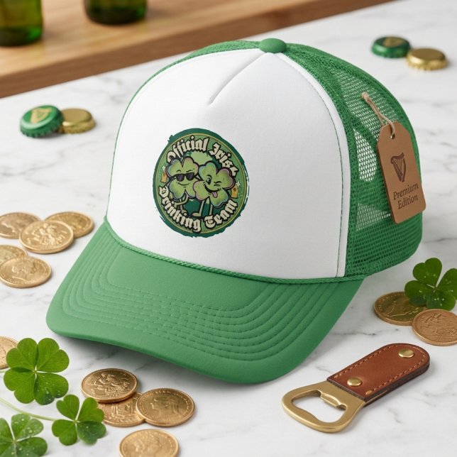 Casquette Official Irish Drinking Team St Patricks Day Hat (Créateur téléchargé)