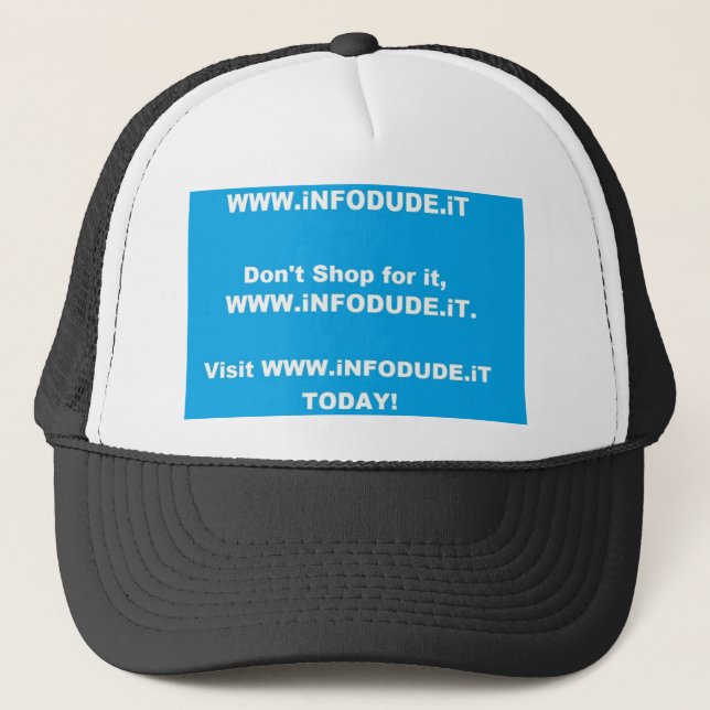 Casquette officiel de WWW.iNFODUDE.iT ! (Devant)