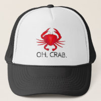 Oh, Crab (Crap) Red Baltimore Maryland Crabs Hat