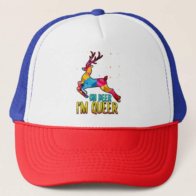 Casquette Oh Deer Je suis gay gay gay gay gay Pride Mois (Devant)