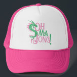 Casquette Oh Mah Jong ! | Mah-Jongg<br><div class="desc">Oh Mah Jong ! Ce casquette amusant est parfait pour l'amant Mah-Jongg dans votre vie. "Pousse-le vraiment bien !"</div>