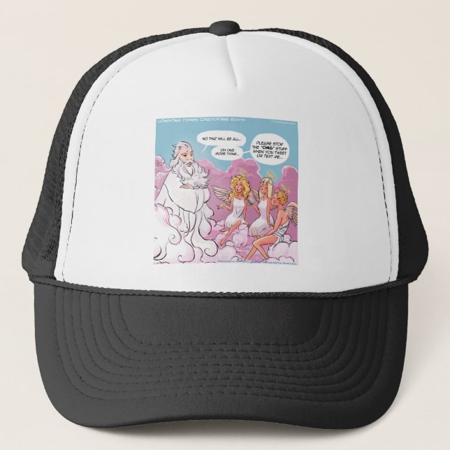 Casquette Oh Mon Dieu (OMG) Angels Texte Drôle (Devant)